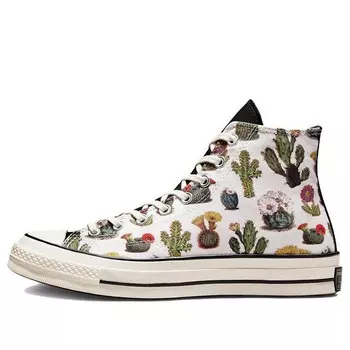 Кроссовки chuck 70 high 'succulents' Converse, белый
