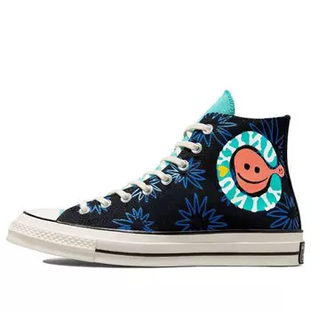 Кроссовки chuck 70 high 'sunny floral' Converse, черный