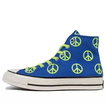 Кроссовки chuck 70 high 'unleash peace - royal ghost green' Converse, синий
