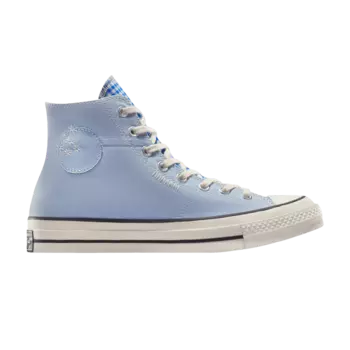 Кроссовки Chuck 70 High 'Upcycled - Chambray & Gingham', синий