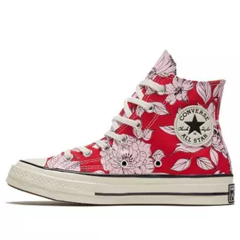 Кроссовки chuck 70 high 'vintage floral - university red' Converse, красный