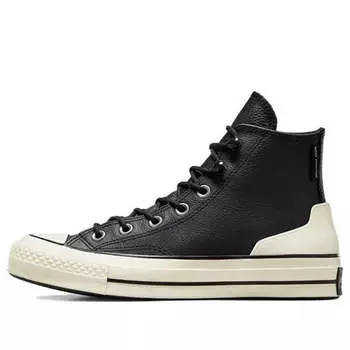 Кроссовки chuck 70 leather high 'black egret' Converse, черный