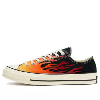 Кроссовки chuck 70 low 'archival flame print' Converse, черный