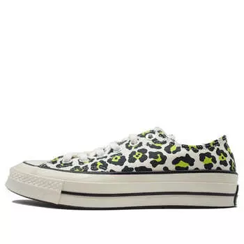 Кроссовки chuck 70 low 'archive print - leopard' Converse, белый