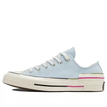 Кроссовки chuck 70 low 'colorblock - chambray blue' Converse, голубой
