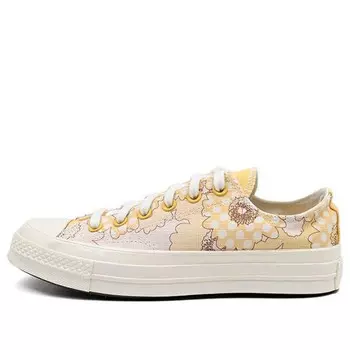 Кроссовки chuck 70 low 'crafted florals' Converse, желтый