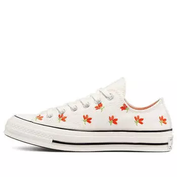 Кроссовки chuck 70 low 'embroidered garden party' Converse, белый