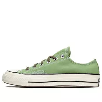 Кроссовки chuck 70 low 'jungle cloth alligator green' Converse, зеленый