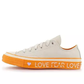 Кроссовки chuck 70 low 'love graphic - cream' Converse, бежевый