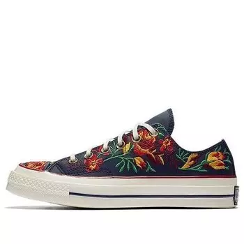Кроссовки chuck 70 low 'parkway floral embroidery' Converse, черный