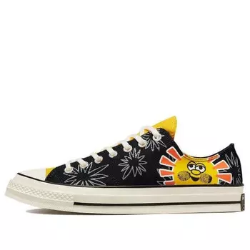 Кроссовки chuck 70 low 'sunny floral' Converse, черный