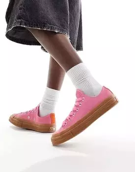 Кроссовки Chuck 70 Ox розового цвета с резиновой подошвой Converse