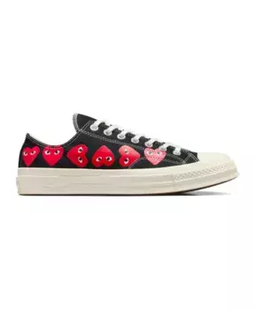Кроссовки Chuck 70 с несколькими сердечками Comme Des Garons, черный