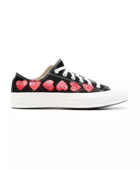 Кроссовки Chuck 70 с сердечком Comme Des Garons Play, черный