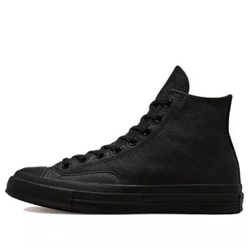 Кроссовки chuck 70s tonal leather high top 'black' Converse, черный