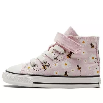 Кроссовки chuck taylor all star 1v canvas shoes pink Converse, розовый