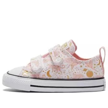 Кроссовки chuck taylor all star 2v canvas shoes pink/white Converse, розовый