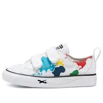 Кроссовки chuck taylor all star 2v little white/multi-color Converse, белый