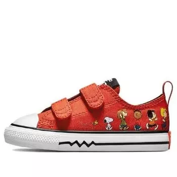 Кроссовки chuck taylor all star 2v x peanuts 'red white black' Converse, красный