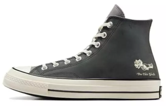 Кроссовки Chuck Taylor All Star 70 Hi Leather Dungeons & Dragons D20 Dice Converse, цвет Gray White