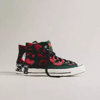 Кроссовки chuck taylor all star '70 hi *luxe plush* Converse, зеленый