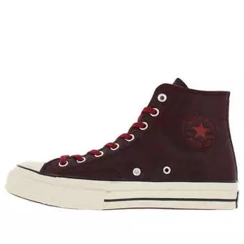 Кроссовки chuck taylor all star 70s high top 'black red' Converse, бургундия