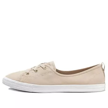 Кроссовки chuck taylor all star ballet lace slip Converse, коричневый