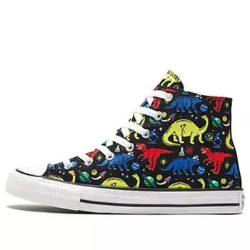 Кроссовки chuck taylor all star big dinosaur black/multi-color Converse, черный