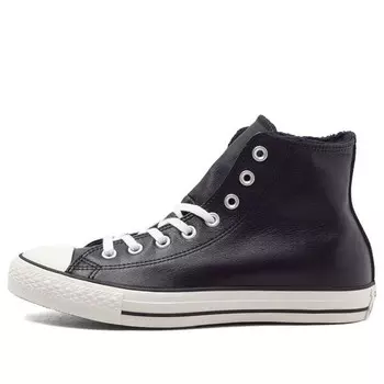 Кроссовки chuck taylor all star 'black leather fur' Converse, черный