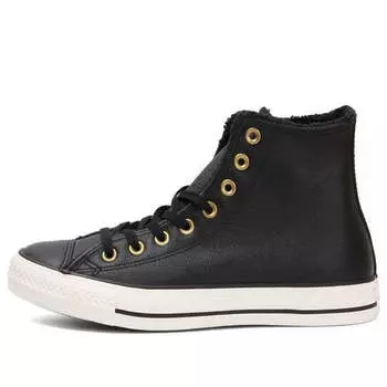 Кроссовки chuck taylor all star 'black leather gold' Converse, черный