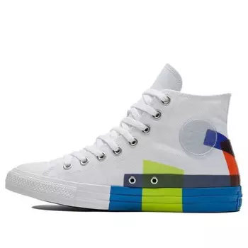 Кроссовки chuck taylor all star canvas shoes white/blue Converse, белый