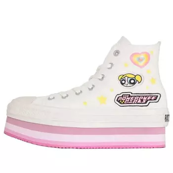 Кроссовки chuck taylor all star chunkyline hi 'the powerpuff girls white' Converse, белый