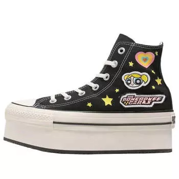 Кроссовки chuck taylor all star chunkyline hi 'the powerpuff girls black' Converse, черный