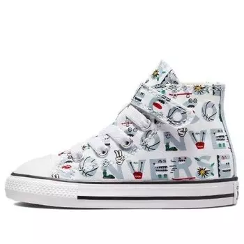 Кроссовки chuck taylor all star easy-on high-top sneakers white/blue Converse, белый