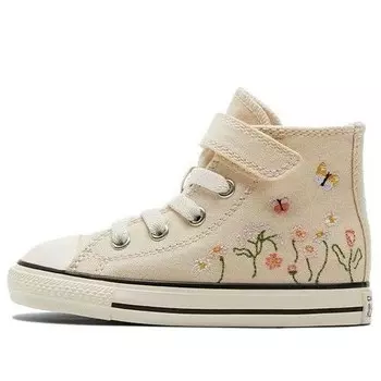 Кроссовки chuck taylor all star easy-on high 'embroidered floral print - natural ivory' Converse, бежевый