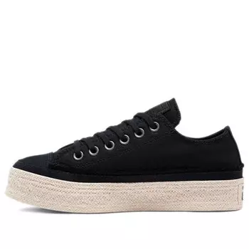 Кроссовки chuck taylor all star espadrille low 'trail to cove - black' Converse, черный