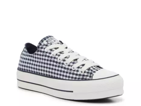 Кроссовки Chuck Taylor All Star Gingham Platform - женские Converse, Navy/White