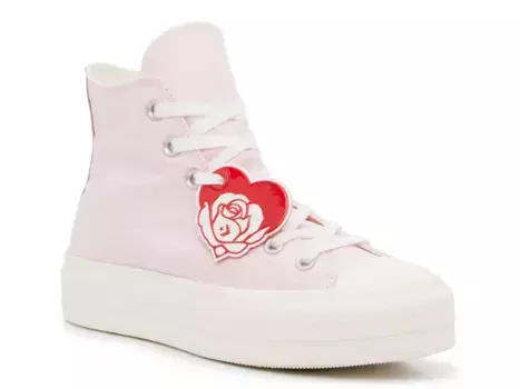 Кроссовки Chuck Taylor All Star Heart Platform - женские Converse, Light Pink