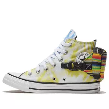 Кроссовки chuck taylor all star high 'buckle up - rainbow tie-dye' Converse, мультиколор