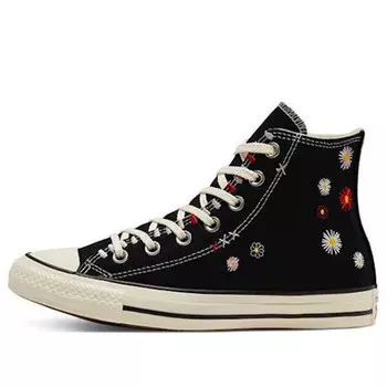 Кроссовки chuck taylor all star high 'daisy embroidery - black' Converse, черный