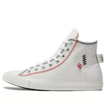Кроссовки chuck taylor all star high 'logo tag - vintage white' Converse, белый