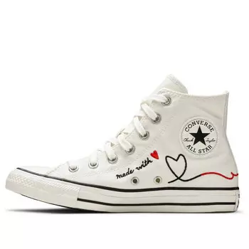 Кроссовки chuck taylor all star high 'made with love - white' Converse, белый
