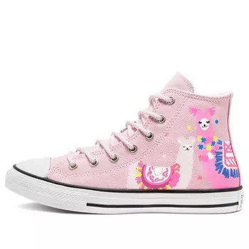 Кроссовки chuck taylor all star high 'playful llama' Converse, розовый
