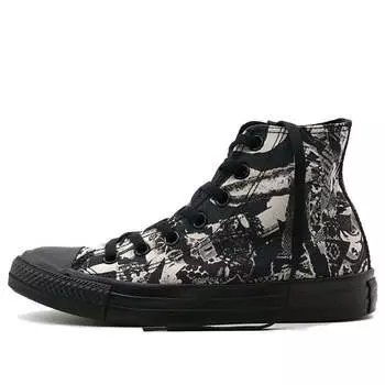 Кроссовки chuck taylor all star high top 'parchment print black' Converse, черный
