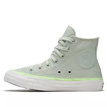 Кроссовки chuck taylor all star high top Converse, зеленый