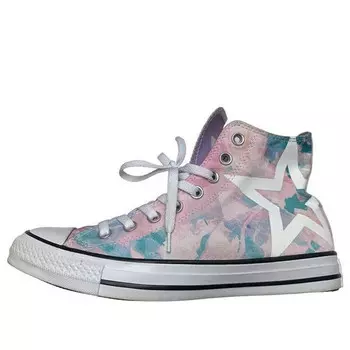 Кроссовки chuck taylor all star high top 'washed lilac' Converse, сиреневый