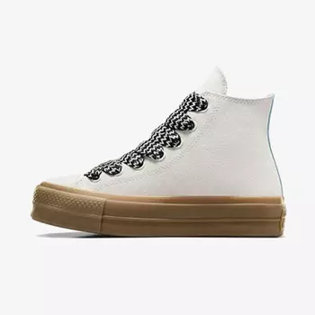Кроссовки Chuck Taylor All Star из замши на платформе с лифтом Converse, белый