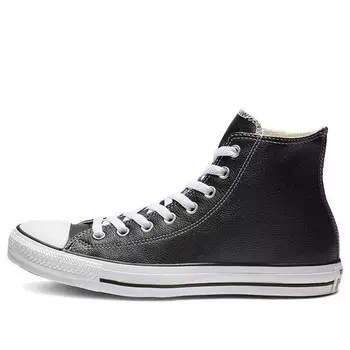 Кроссовки chuck taylor all star leather hi 'black' Converse, черный