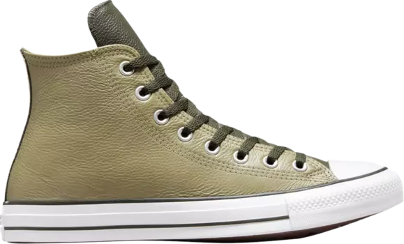 Кроссовки Chuck Taylor All Star Leather High 'Mossy Sloth Green', зеленый