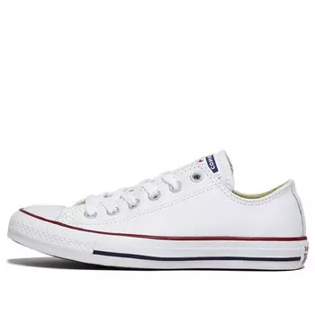 Кроссовки chuck taylor all star leather ox 'white' Converse, белый